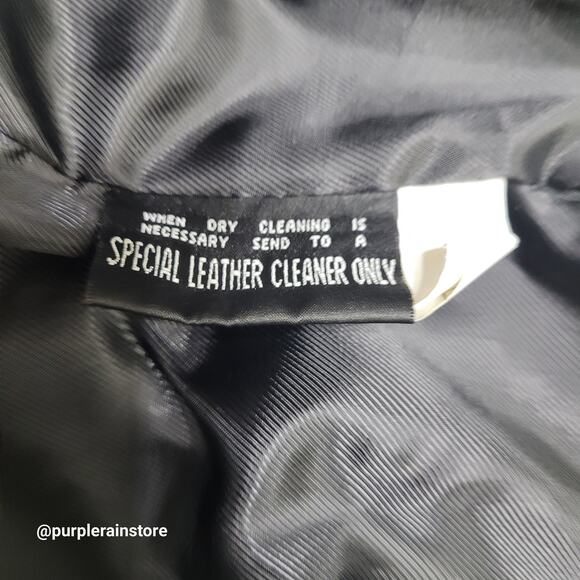 Vtg Wilsons M Julian Pebbled Leather Car Coat Blazer Coat Jacket 2X Y2K 90's - Picture 7 of 13